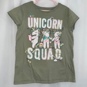 Girl’s Place Unicorn Squad Tee Size L 10/12